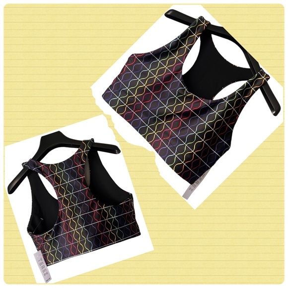 TEREZ RAZOR BACK BLACK RAINBOW ACTIVE SPORTS WEAR - Picture 2 of 9